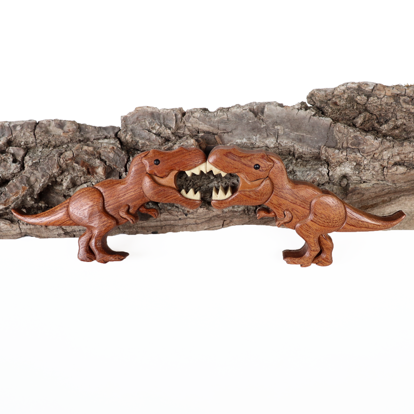 T-Rex Wood Carved Intarsia Ornament / Magnet