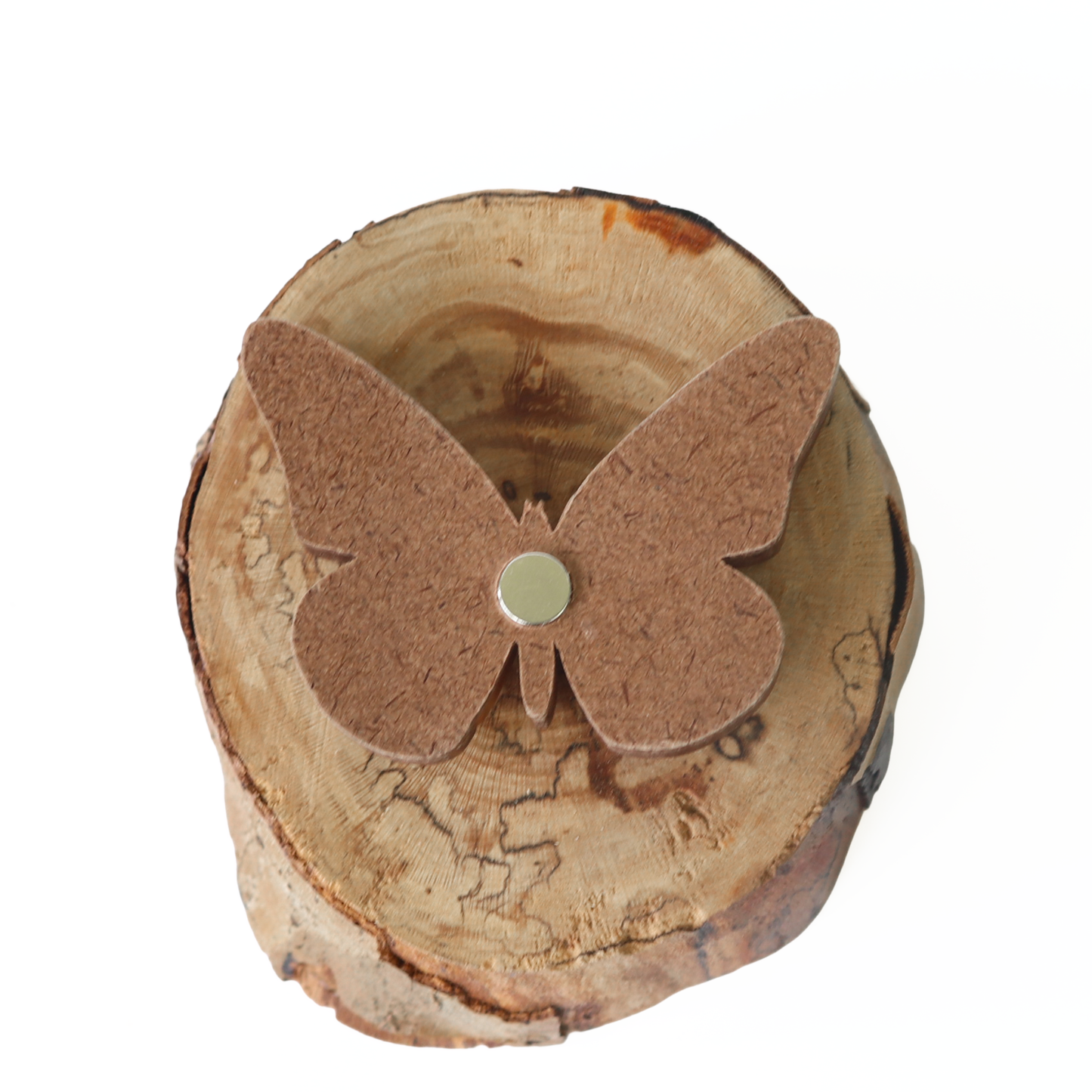 Butterfly Wood Carved Intarsia Ornament / Magnet