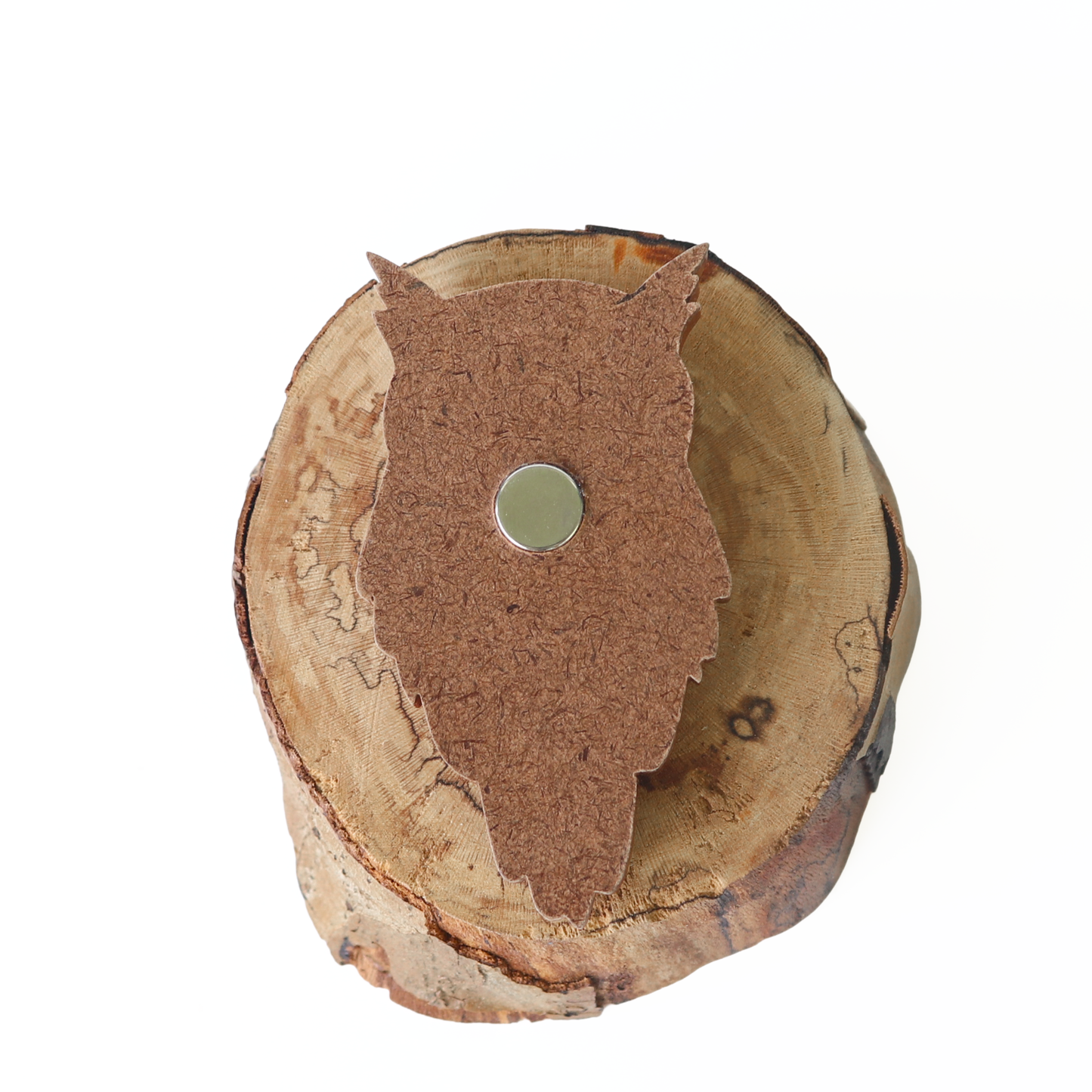 Great Horned Owl Wood Carved Intarsia Ornament / Magnet