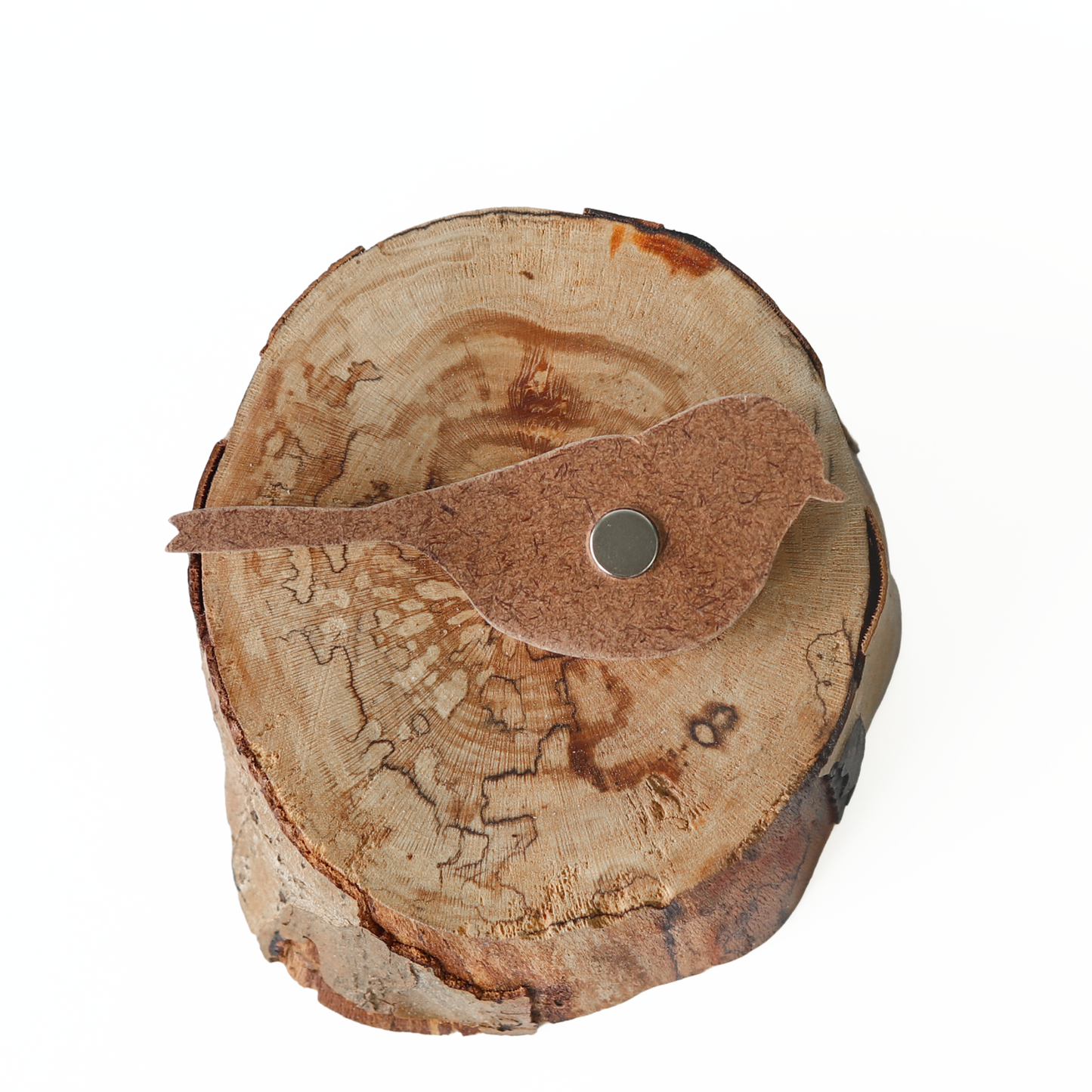 Carolina Chickadee Wood Carved Intarsia Ornament / Magnet