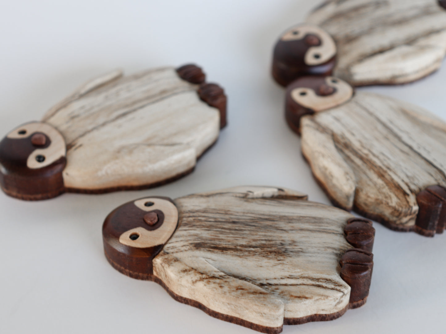 Penguin chick Christmas ornament or magnet, intarsia wood art, Personalized wood carving, Collectable wooden ornament, Arctic wildlife