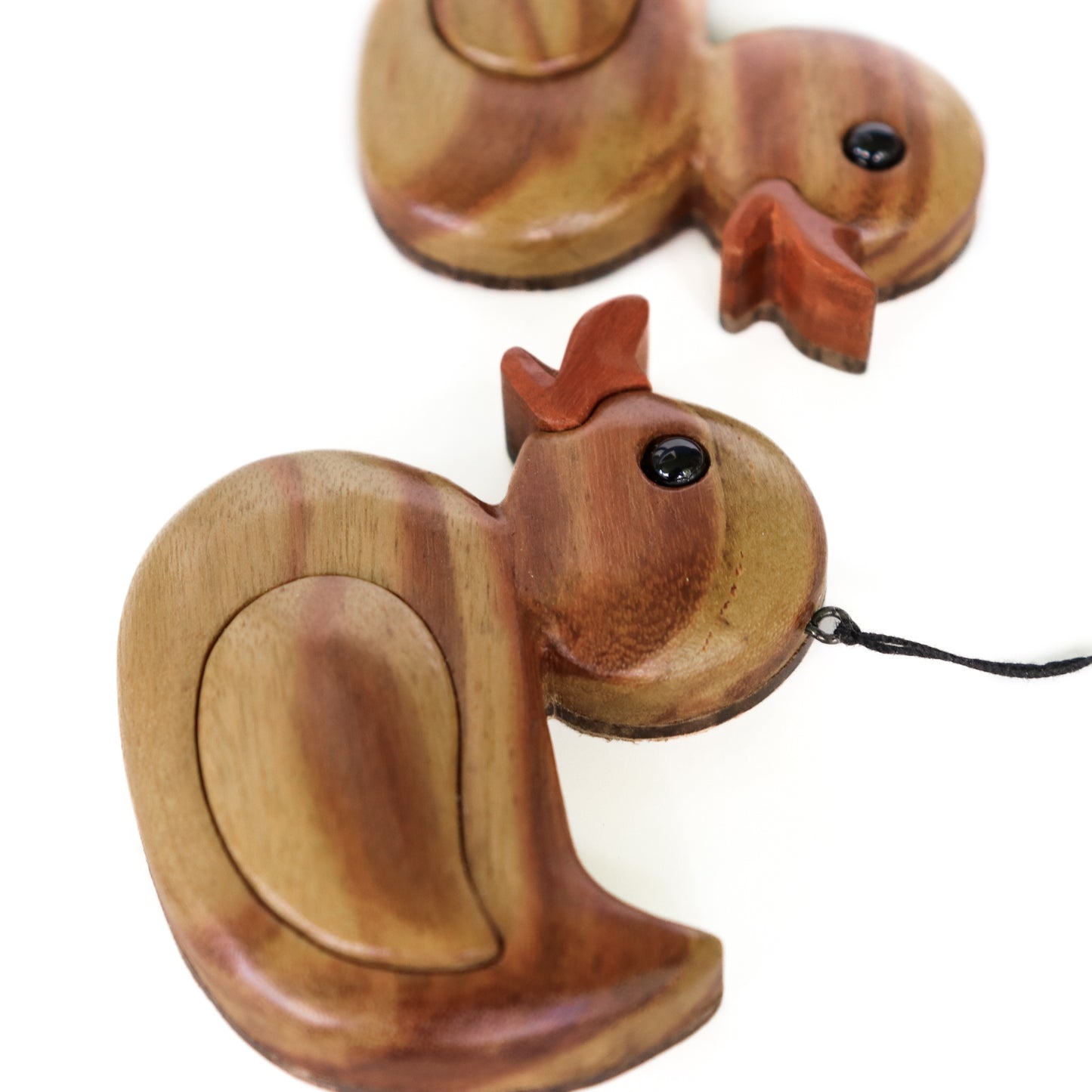 Rubber ducky Christmas ornament or magnet, Handmade nostalgic bath toy, Intarsia wood art, Wooden bird scroll saw decoration, Wood carving