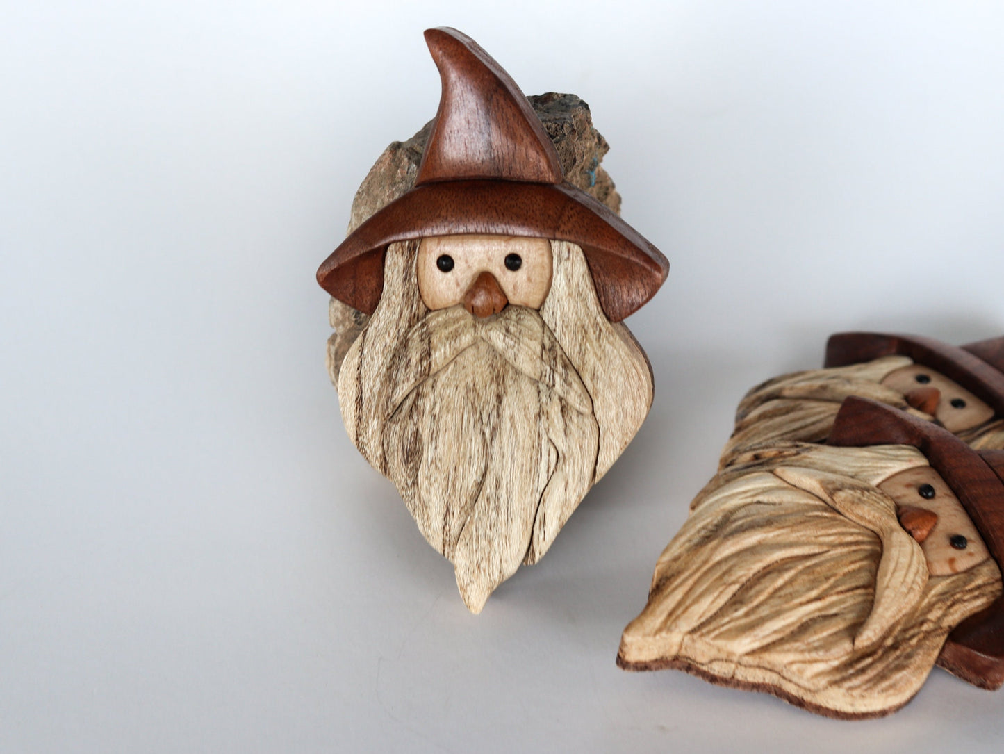 Wizard Wood Carved Intarsia Ornament / Magnet