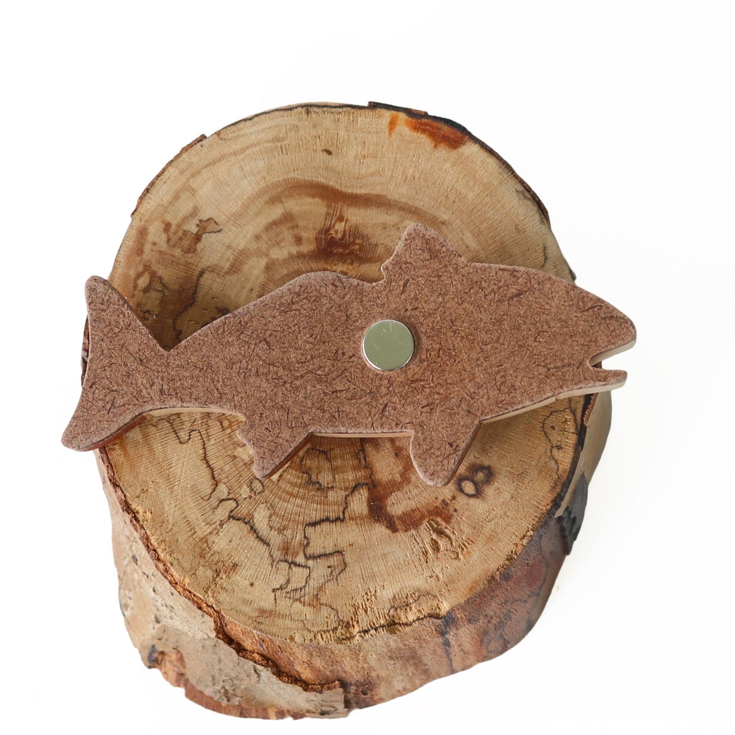 Red Drum Fish Wood Carved Intarsia Ornament / Magnet