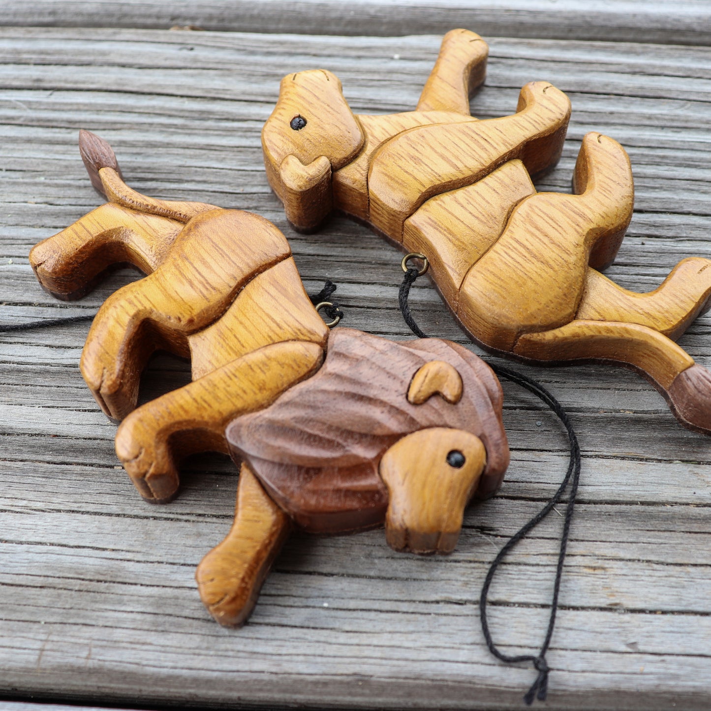 Lion wooden magnet or ornament, Wildlife wood carving , Handmade collectable ornament, Scroll saw art