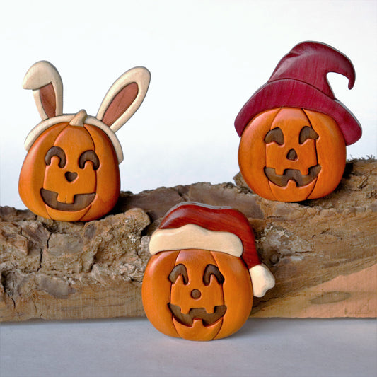 Holiday Jack o' Lanterns Magnet / Ornament