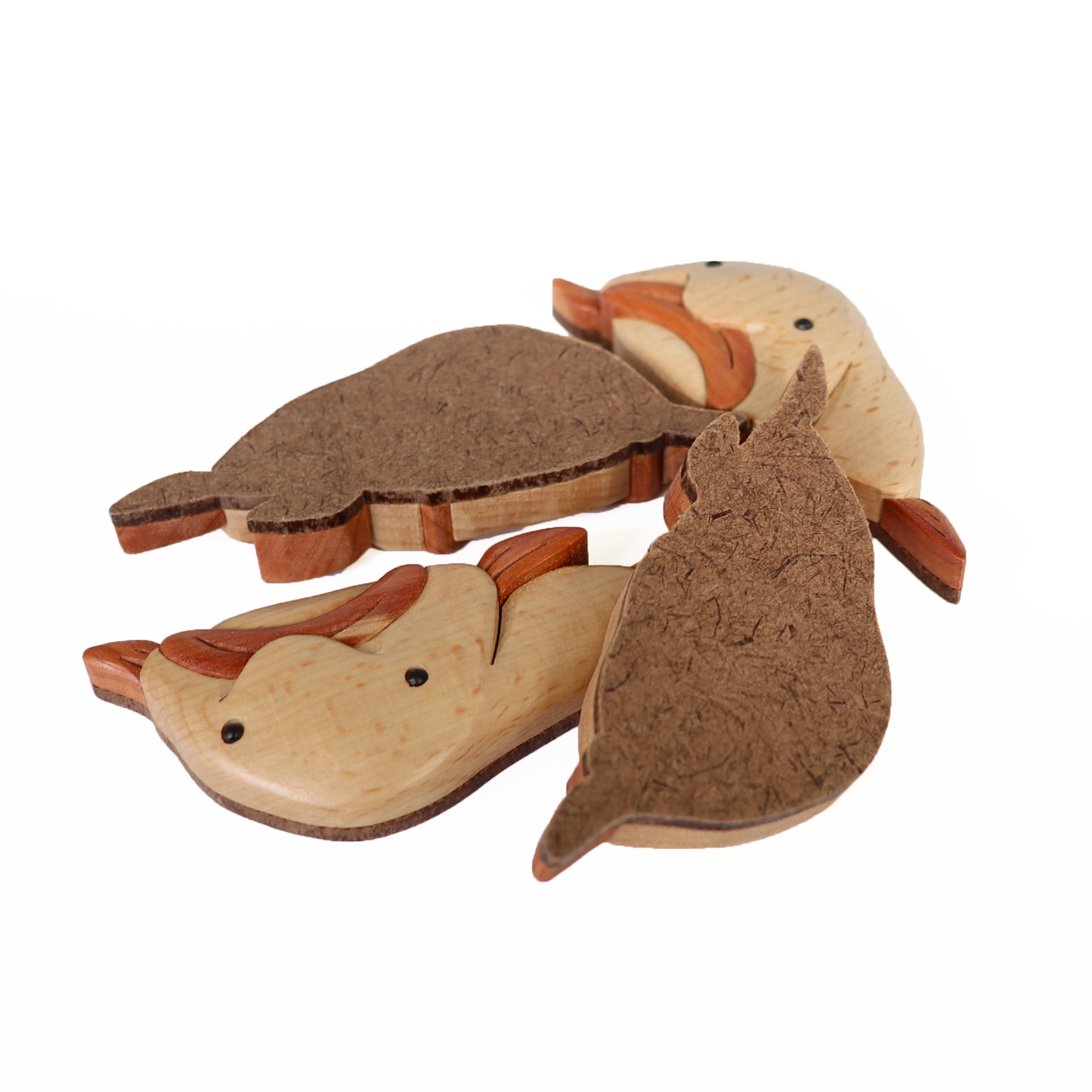 Blobfish Wood Carved Intarsia Ornament / Magnet