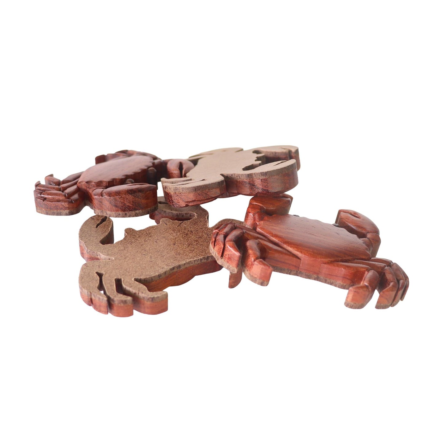Crab Wood Carved Intarsia Ornament / Magnet