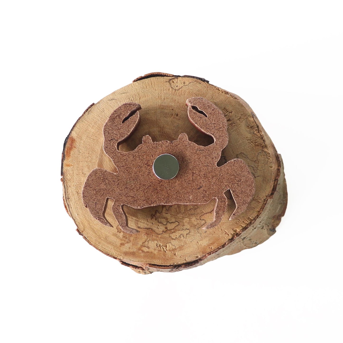 Crab Wood Carved Intarsia Ornament / Magnet